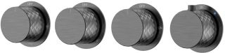Встраиваемый смеситель 5-проходной Boheme Stick 124-T-5-GM.1 с термостатом графит матовый