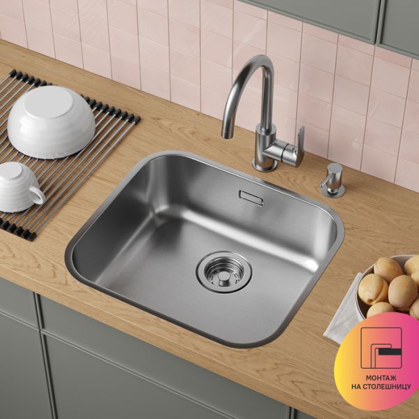 Кухонная мойка IDDIS Mate MAT49S0i77 49см сталь Кухонная мойка IDDIS Mate MAT49S0i77 49см сталь