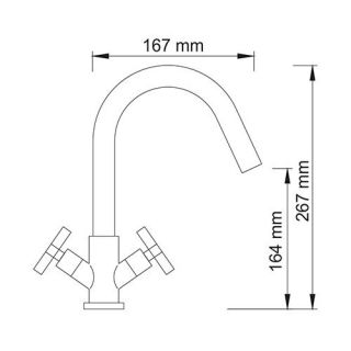 Wasserkraft Weser 7803 Смеситель для раковины Wasserkraft Weser 7803 Смеситель для раковины