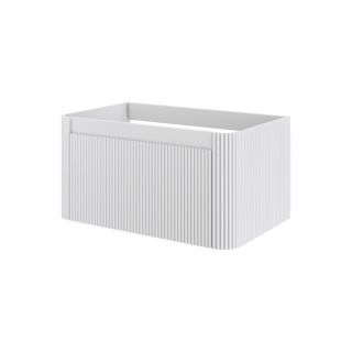 Тумба Armadi Art без раковины VOI рифл. 80см MATT WHITE белый матовый