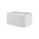 Тумба Armadi Art без раковины VOI рифл. 80см MATT WHITE белый матовый