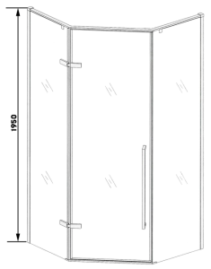 Душевой уголок Cerutti SPA C2AW 100x100см белый