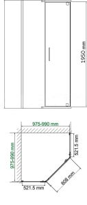 Душевой уголок Cerutti SPA C2AW 100x100см белый