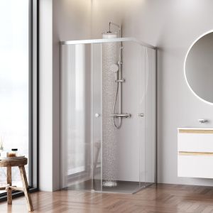 Душевой уголок Am.Pm X-joy W94G-403-100100-MТ1К 100x100 см без поддона хром матовый