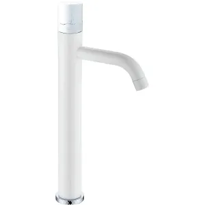 Смеситель для раковины Boheme Stick 122-W-MR-WHITE белый/белый мрамор