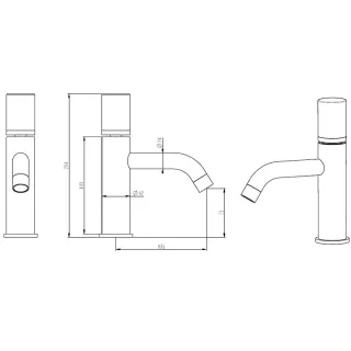 Смеситель для раковины Boheme Stick 121-W-MR-WHITE белый/белый мрамор Смеситель для раковины Boheme Stick 121-W-MR-WHITE белый/белый мрамор