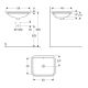 Раковина Geberit VariForm 500.764.01.2 58 см белый