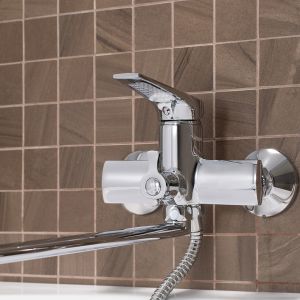 Смеситель для ванны с душем РМС SL122-006E хром