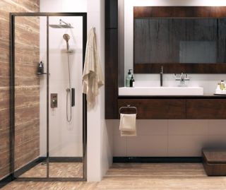 Душевая дверь Wasserkraft Weser 78F04 90x200 Душевая дверь Wasserkraft Weser 78F04 90x200