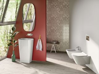 Раковина напольная Catalano Elice 0428550001 55x84 см слив в пол белый