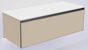 Тумба под раковину Armadi Art Quatro 790-M1-120-D-A-LED 120 см с подсветкой бежевый/антрацит