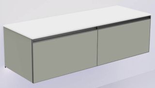 Тумба под раковину Armadi Art Quatro 790-M2-140(70+70)-L-A-LED 140 см с подсветкой серый/антрацит Тумба под раковину Armadi Art Quatro 790-M2-140(70+70)-L-A-LED 140 см с подсветкой серый/антрацит