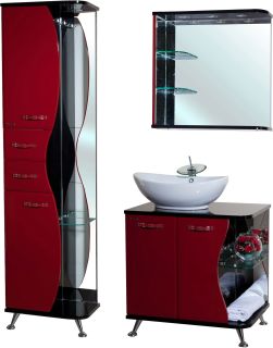 Пенал Bellezza Рио 50см левый красный/чёрный 00000000417 Пенал Bellezza Рио 50см левый красный/чёрный 00000000417