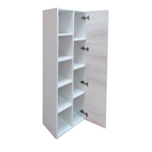 Comforty Шкаф-колонна "Милан-40" белый глянец