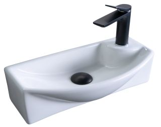 Раковина накладная Gid 61120 45.5 см белый