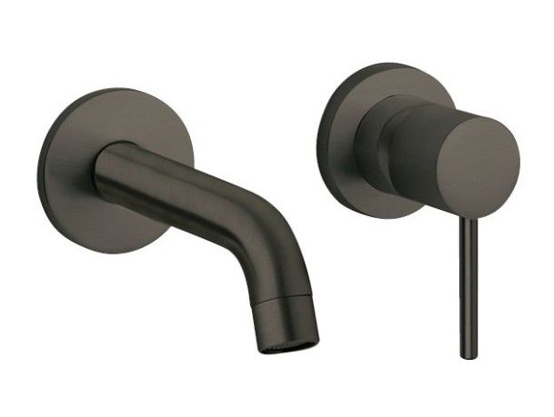 Встраиваемый смеситель для раковины Paini Cox 78PZ208 чёрный матовый