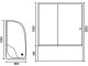 Душевой уголок Royal Bath BK 120x80см левый хром RB8120BK-T-CH-L