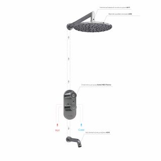 Душевой комплект WasserKRAFT Berkel Thermo A15030 T с термостатом хром