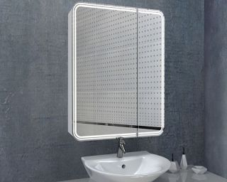 Зеркало-шкаф с подсветкой Art&Max Verona левый 80см белый AM-Ver-800-800-2D-L-DS-F Зеркало-шкаф с подсветкой Art&Max Verona левый 80см белый AM-Ver-800-800-2D-L-DS-F