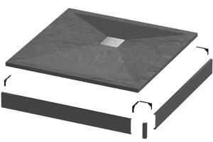 Экран для поддона Grossman Strong GR-S21001001Q 100x100см графит