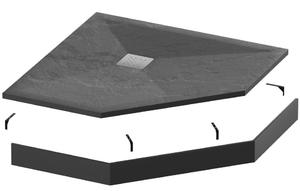 Экран для поддона Grossman Strong GR-S290901D 90x90см графит