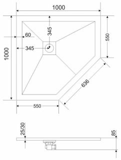 Экран для поддона Grossman Strong GR-S21001001D 100x100см графит Экран для поддона Grossman Strong GR-S21001001D 100x100см графит