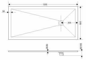 Экран для поддона Grossman Strong GR-S1801201Q 120x80см белый