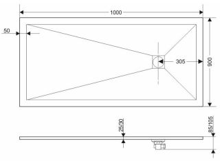 Экран для поддона Grossman Strong GR-S2901001Q 100x90см графит