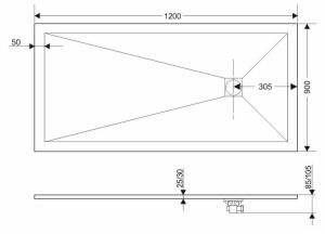 Экран для поддона Grossman Strong GR-S2901201Q 120x90см графит
