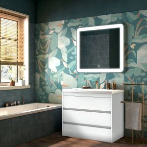 Напольная тумба под раковину Art&Max Family 100см белый глянцевый FAMILY-1000-3C-PIA-BL