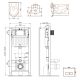 Комплект унитаза с инсталляцией AM.PM Like IS47051.801900 сиденье микролифт