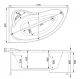 Акриловая ванна Aquanet Atlanta 150x90 L
