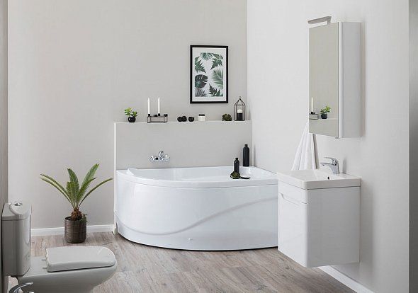 Акриловая ванна Aquanet Graciosa 150x90 R