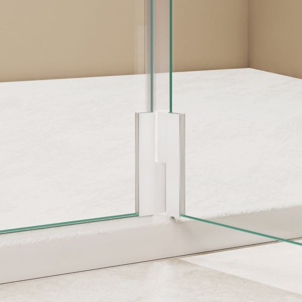 Душевая перегородка RGW WA-050W WA-002W + Z-070W 351005003-15 100 см профиль белый стекло прозрачное