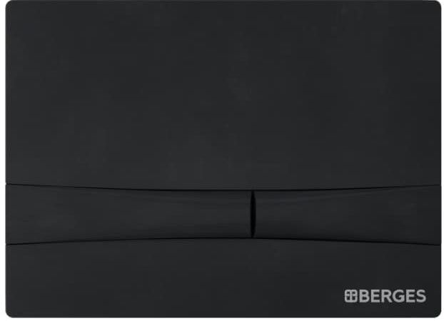 Комплект Berges 4в1 043224: инсталляция NOVUM525 кнопка F5 SoftTouch чёрная унитаз Floe Rimless сидение Floe Slim SO