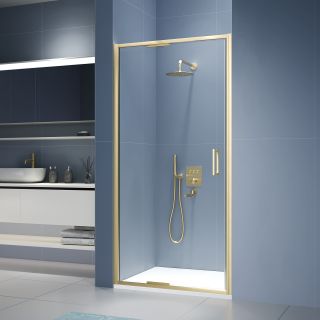 Душевая дверь RGW SV-05-2Gb 703205208-16 80 см профиль брашированное золото стекло прозрачное
