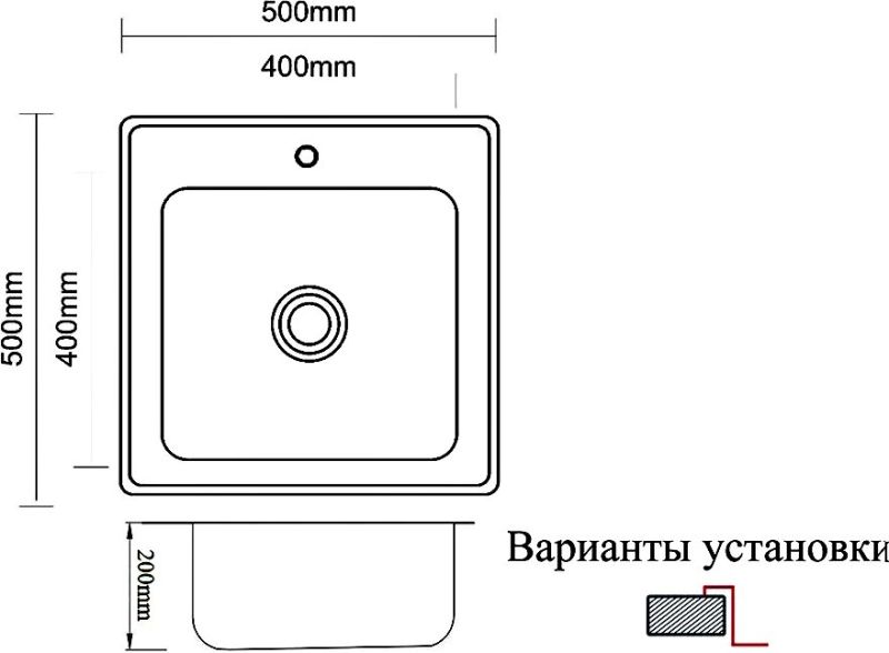 Мойка кухонная Zorg Inox PVD SZR 5050 BRONZE