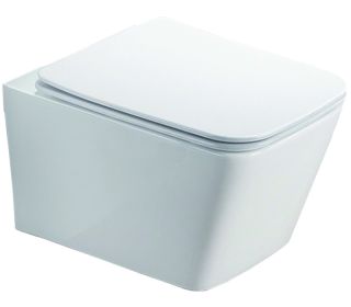 Унитаз подвесной Azario Nova AZ-2216-SP безободковый белый