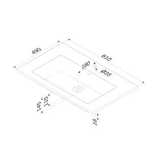 Раковина мебельная Am.Pm Libre M60WPC0800WM 80 см белый матовый
