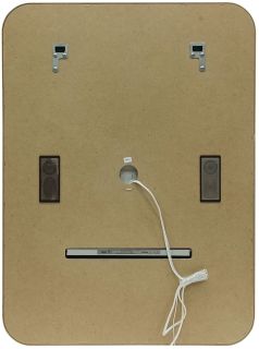 Зеркало с подсветкой и часами Art&Max Genova 60x80см чёрный AM-Gen-600-800-S-F-Т Зеркало с подсветкой и часами Art&Max Genova 60x80см чёрный AM-Gen-600-800-S-F-Т