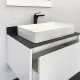 Тумба с раковиной Comforty Марсель 00-00013396 75 см Белая матовая