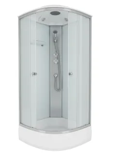 Душевая кабина Niagara Eco E100/26/MT 100x100 см профиль хром стекло матовое
