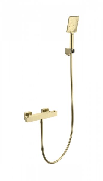 Смеситель для душа Wonzon & Woghand WW-B2026-A-BG с термостатом брашированное золото