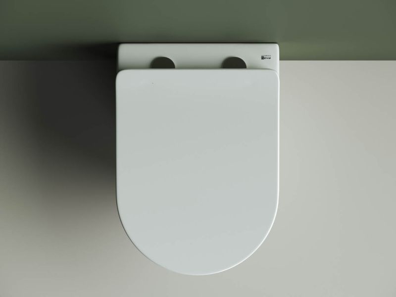 Подвесной унитаз Ceramica Nova Highlight CN1804 безободковый белый