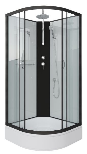 Душевая кабина Niagara NG-6703-14BKT 80x80см чёрный/прозрачное