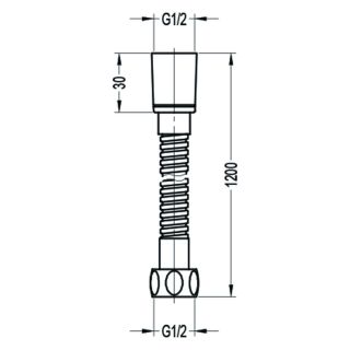 Душевой шланг Swedbe Terracotta 2569 120см тёмная бронза Душевой шланг Swedbe Terracotta 2569 120см тёмная бронза