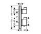 Смеситель для душа Hansgrohe Ecostat Square 15714700 белый Смеситель для душа Hansgrohe Ecostat Square 15714700 белый