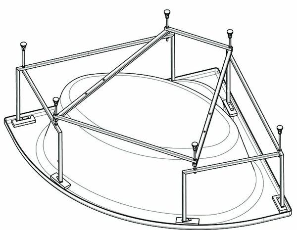 Santek Канны 150х150 симметричная белая 1WH111983