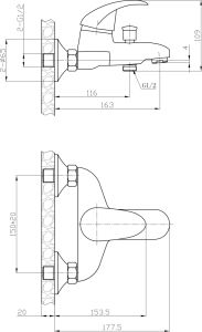 Набор для ванной комнаты 3в1 Agger Proud A0831100 хром