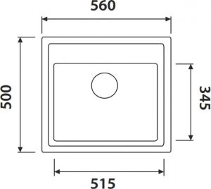 Мойка кухонная KAISER KGM-5750-SB